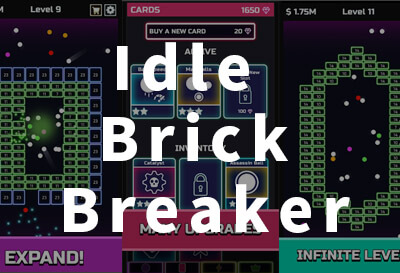Idle Brick Breaker，英文手机打砖块游戏